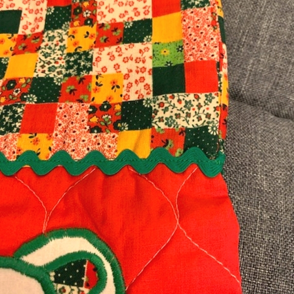 Vintage 70s Handmade Christmas Stocking - Picture 4 of 4